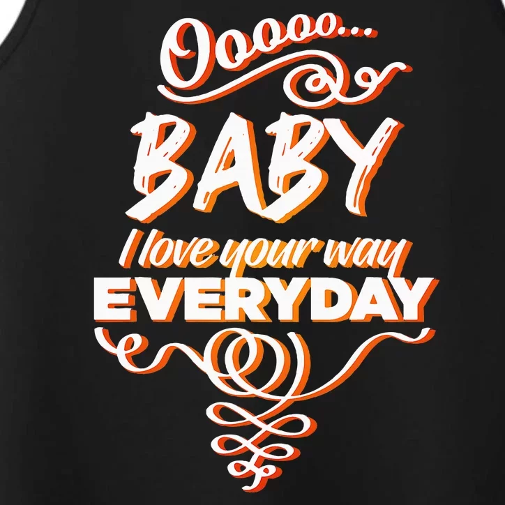 Lyriclyfe Baby I Love Your Way By Peter Frampton Performance Tank