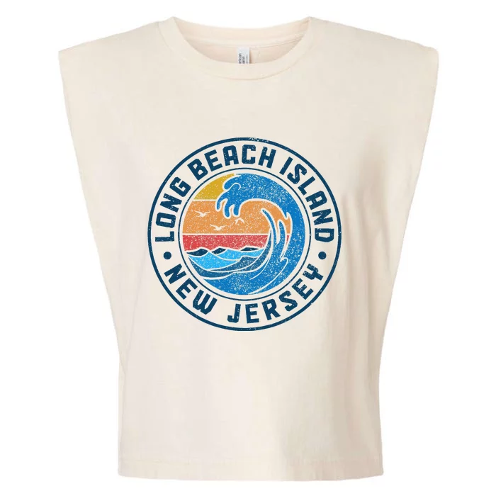 Long Beach Island New Jersey Lbi Vintage Garment-Dyed Women's Muscle Tee