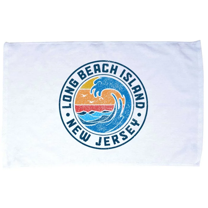 Long Beach Island New Jersey Lbi Vintage Microfiber Hand Towel