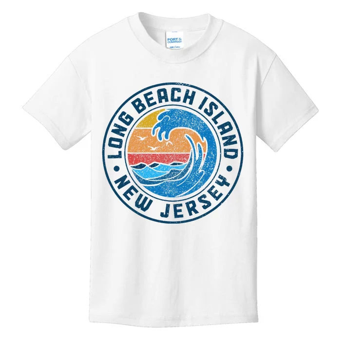 Long Beach Island New Jersey Lbi Vintage Kids T-Shirt