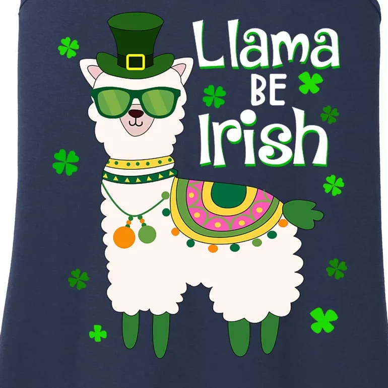 Llama Be Irish St Patrick's Day Funny Ladies Essential Tank