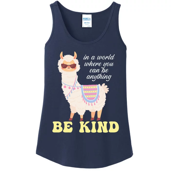 Llama Be Kind Unity Day Orange Anti Bullying Unity day Ladies Essential Tank