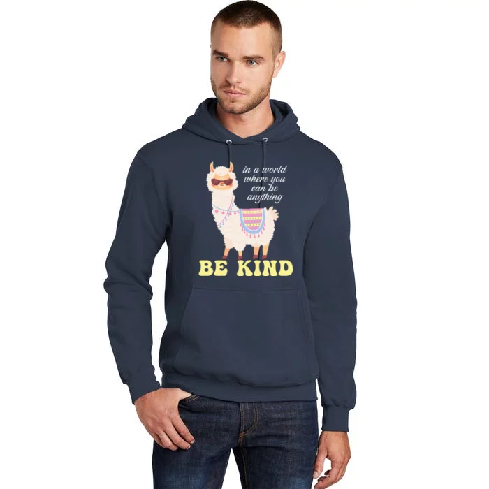 Llama Be Kind Unity Day Orange Anti Bullying Unity day Tall Hoodie