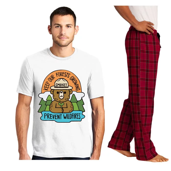 Littleofpins Bear Keep Our Forests Growing Prevent Wildfires Pajama Set