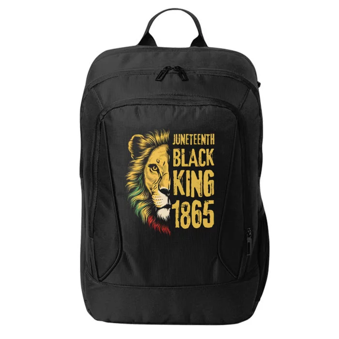 Lion Black King 1865 Junenth African American Gift City Backpack