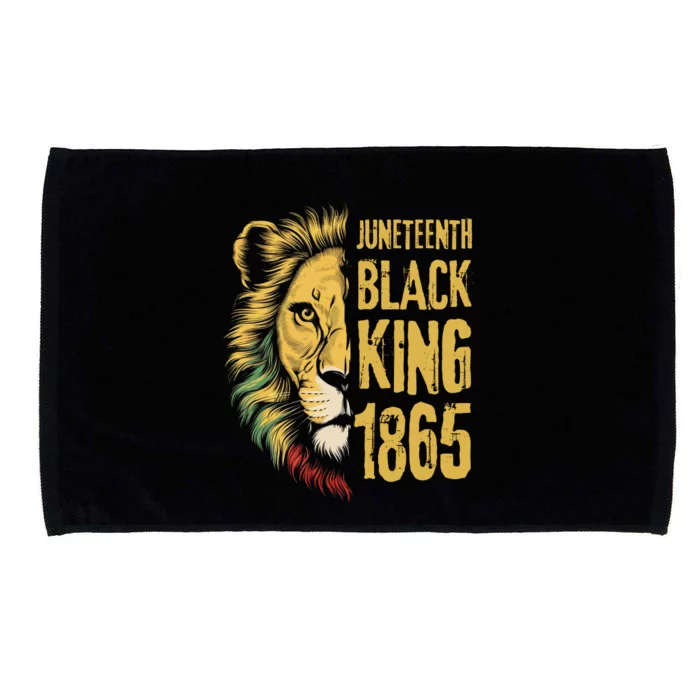 Lion Black King 1865 Junenth African American Gift Microfiber Hand Towel