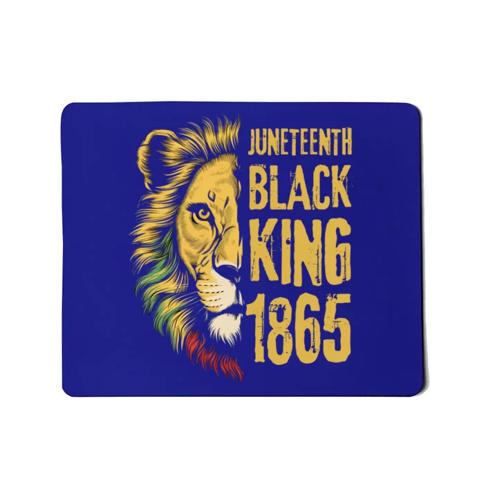 Lion Black King 1865 Junenth African American Gift Mousepad