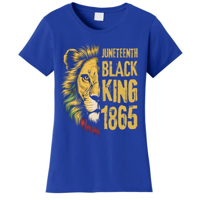 Lion Black King 1865 Junenth African American Gift Women's T-Shirt