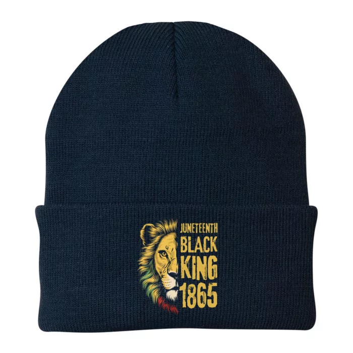 Lion Black King 1865 Junenth African American Gift Knit Cap Winter Beanie