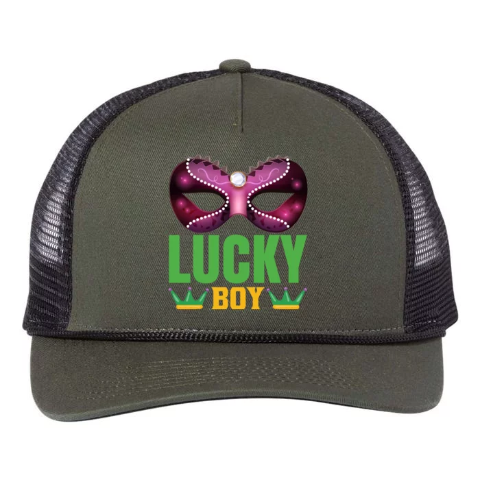 Lucky Boy Retro Rope Trucker Hat Cap