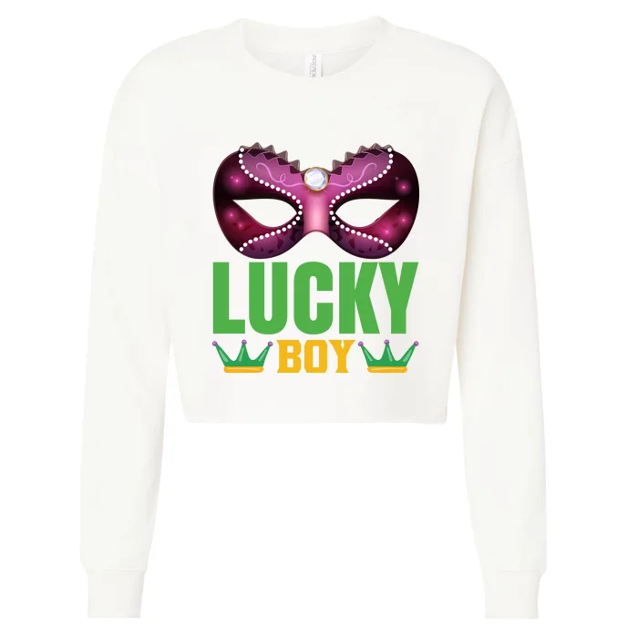 Lucky Boy Cropped Pullover Crew