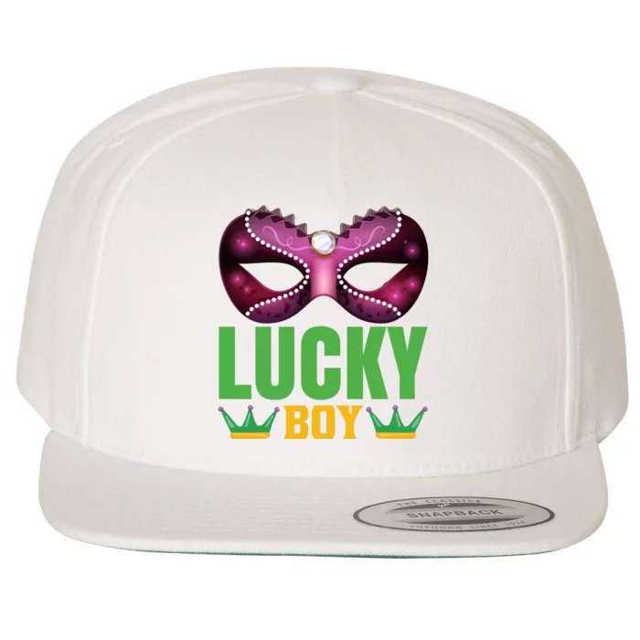 Lucky Boy Wool Snapback Cap