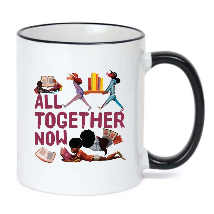 Library Books Librarian All Together Now Summer Reading Black Color Changing Mug