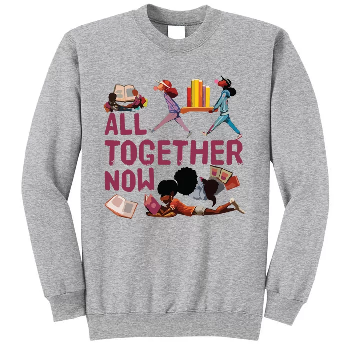 Library Books Librarian All Together Now Summer Reading Sweatshirt