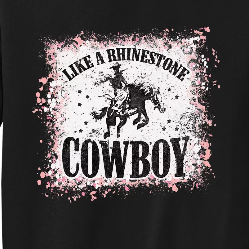 Leopard Bleached Like A Rhinestone Cowboy Horseback Tall Sweatshirt