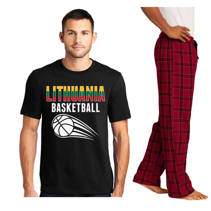 Lithuania Basketball Lovers Jersey Lithuanian Sport Fans Pajama Set