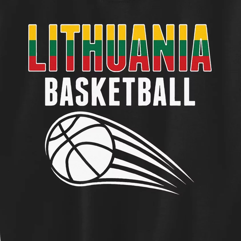 Lithuania Basketball Lovers Jersey Lithuanian Sport Fans Kids Sweatshirt