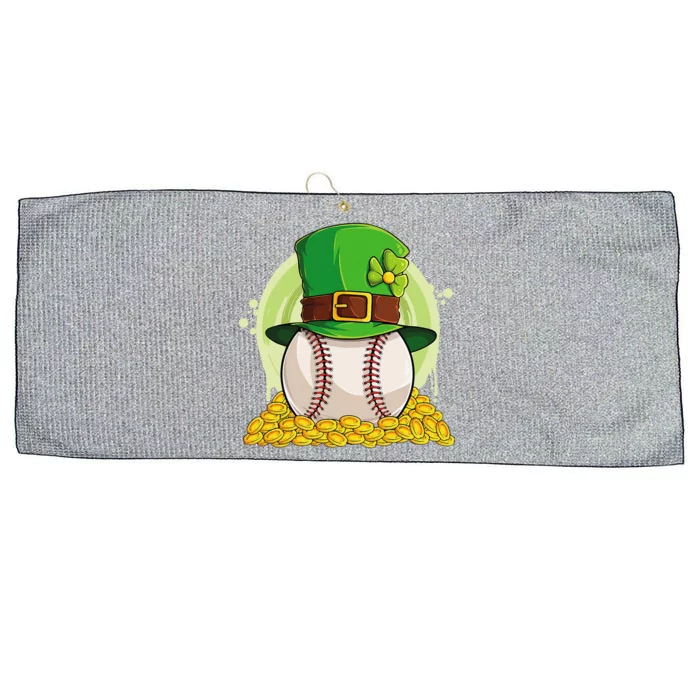 Lucky Baseball Leprechaun Hat Pile Golden Coins Large Microfiber Waffle Golf Towel