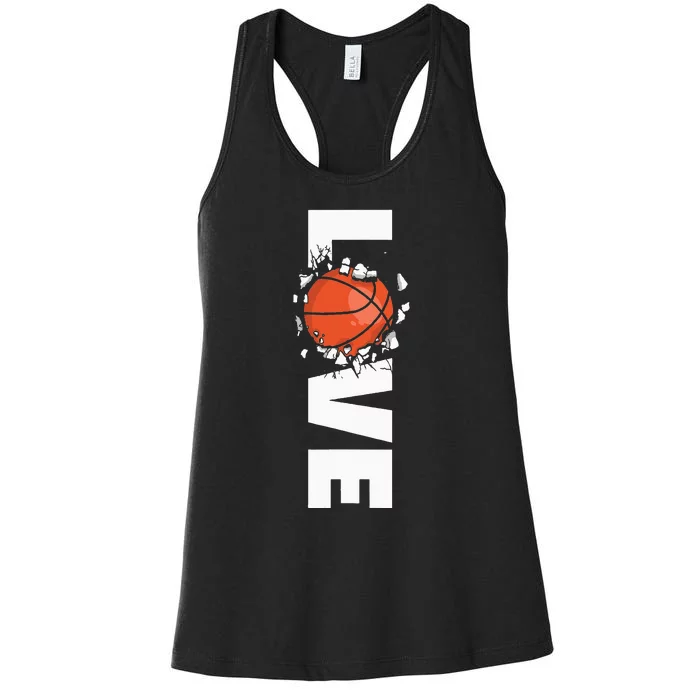 Love Basketball Women's Racerback Tank