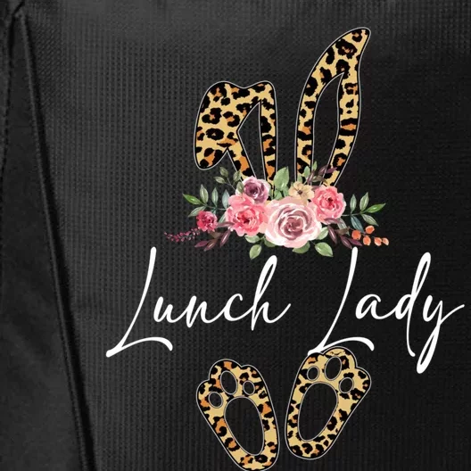 Leopard Bunny Lunch Lady Easter Day Gift City Backpack