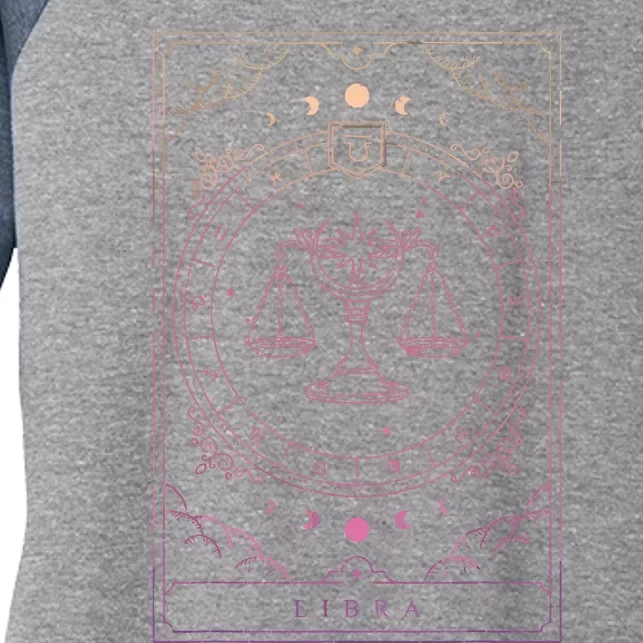 Libra Birthday Libra Zodiac Sign Horoscope Libra Women's Tri-Blend 3/4-Sleeve Raglan Shirt