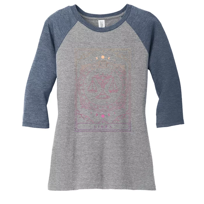 Libra Birthday Libra Zodiac Sign Horoscope Libra Women's Tri-Blend 3/4-Sleeve Raglan Shirt