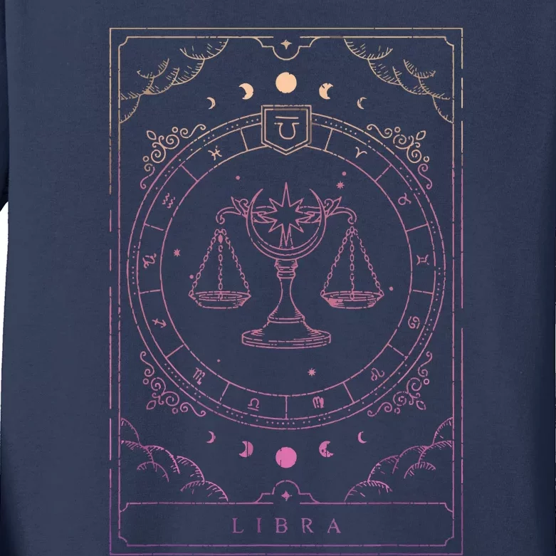 Libra Birthday Libra Zodiac Sign Horoscope Libra Kids Long Sleeve Shirt