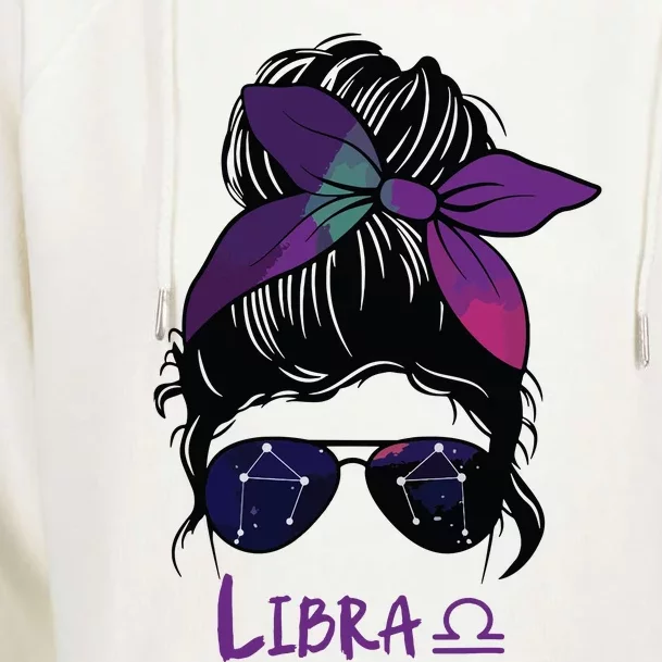 Libra Birthday Libra Woman Zodiac Constellation Womens Funnel Neck Pullover Hood