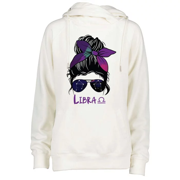 Libra Birthday Libra Woman Zodiac Constellation Womens Funnel Neck Pullover Hood