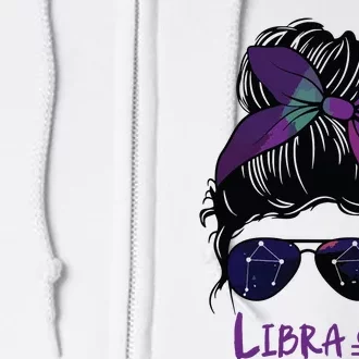 Libra Birthday Libra Woman Zodiac Constellation Full Zip Hoodie