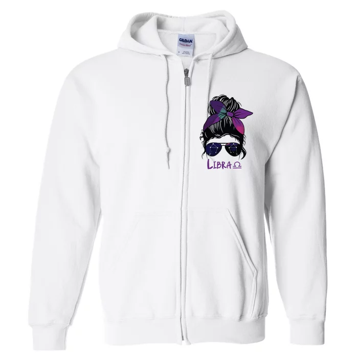 Libra Birthday Libra Woman Zodiac Constellation Full Zip Hoodie