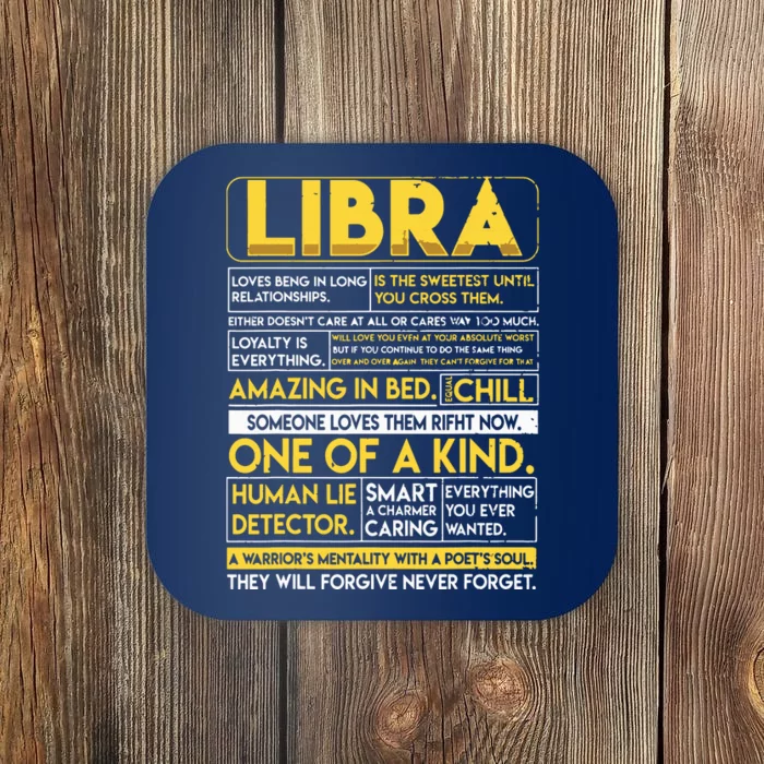 Libra Best Libra Horoscope Funny Coaster