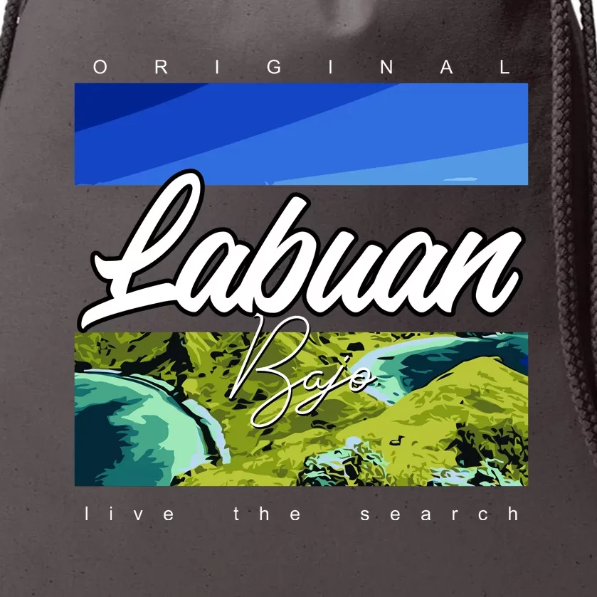 Labuan Bajo Live The Search Drawstring Bag