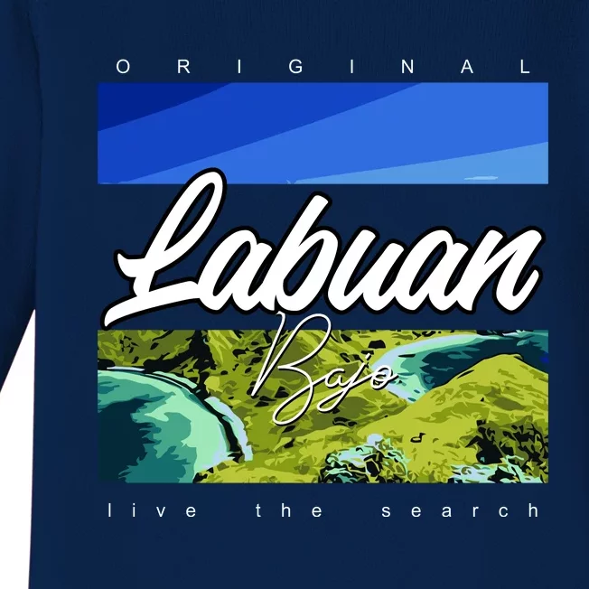 Labuan Bajo Live The Search Baby Long Sleeve Bodysuit