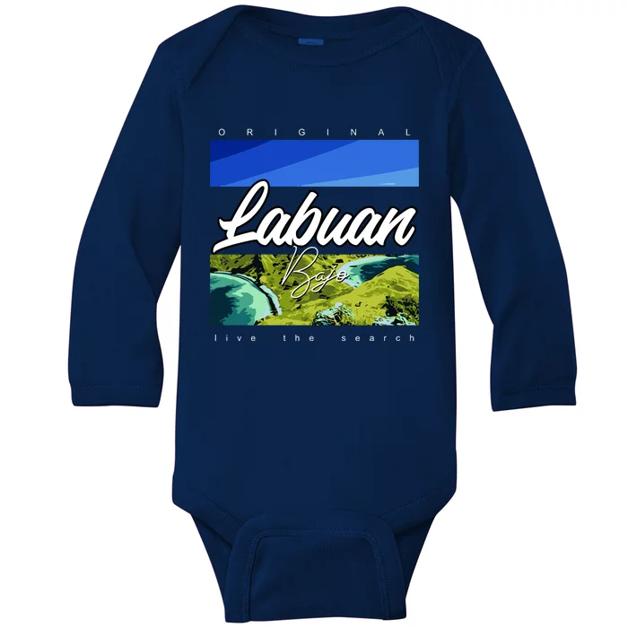 Labuan Bajo Live The Search Baby Long Sleeve Bodysuit