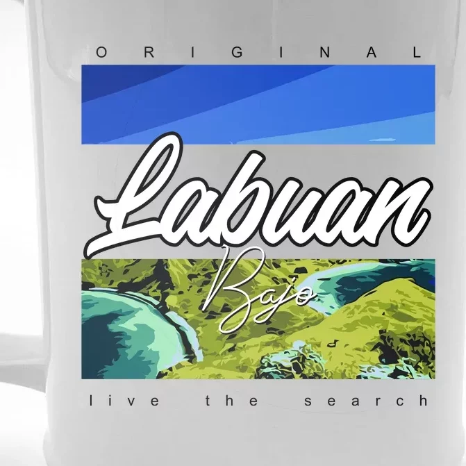 Labuan Bajo Live The Search Front & Back Beer Stein