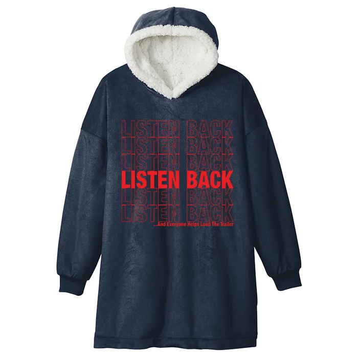 Listen Back Hooded Wearable Blanket