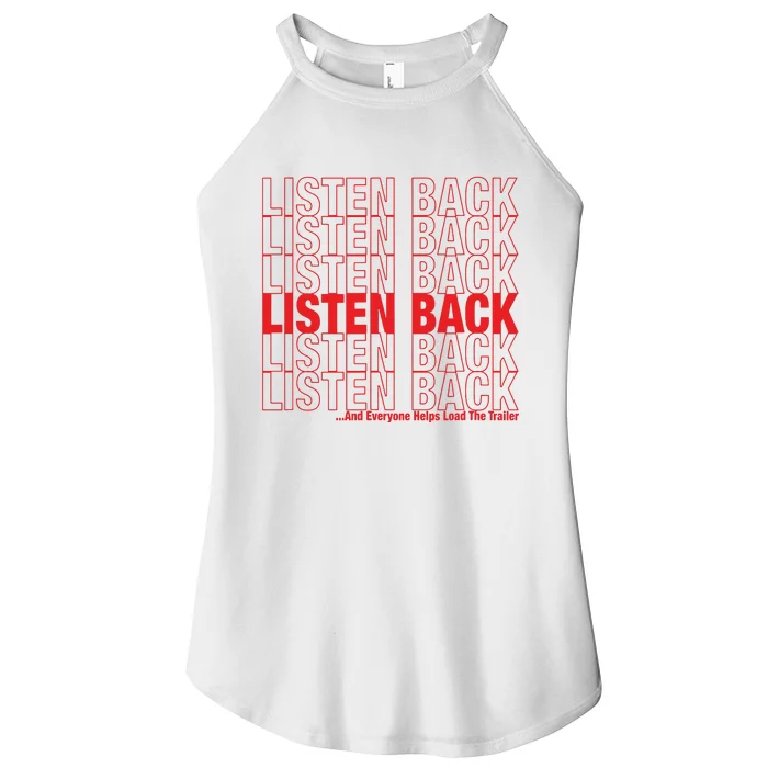 Listen Back Women’s Perfect Tri Rocker Tank