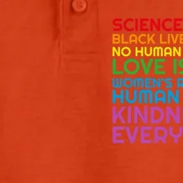 Lgbtq Black Lives Matter Science Hu Rights Gift Dry Zone Grid Performance Polo