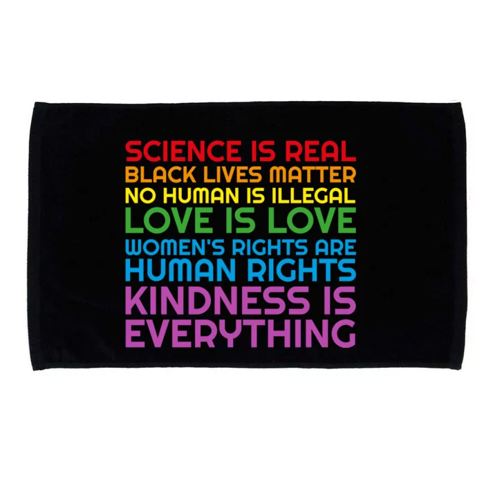 Lgbtq Black Lives Matter Science Hu Rights Gift Microfiber Hand Towel