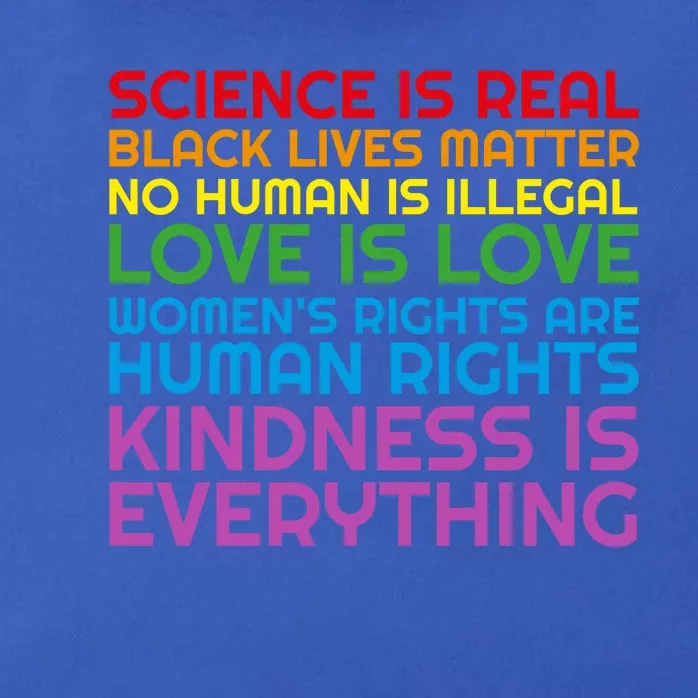 Lgbtq Black Lives Matter Science Hu Rights Gift Zip Tote Bag