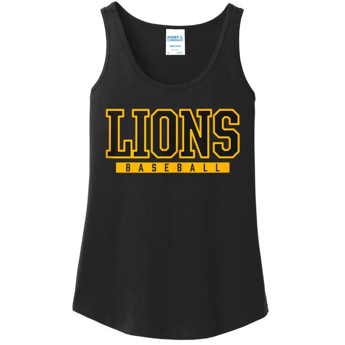 Lions Baseball Ladies Essential Tank