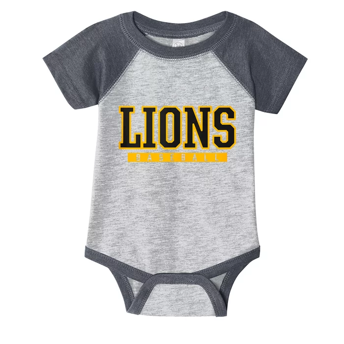 Lions Baseball Infant Baby Jersey Bodysuit