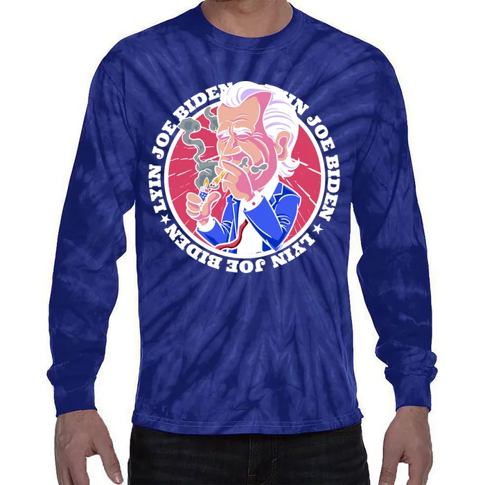 Lyin Biden Tie-Dye Long Sleeve Shirt