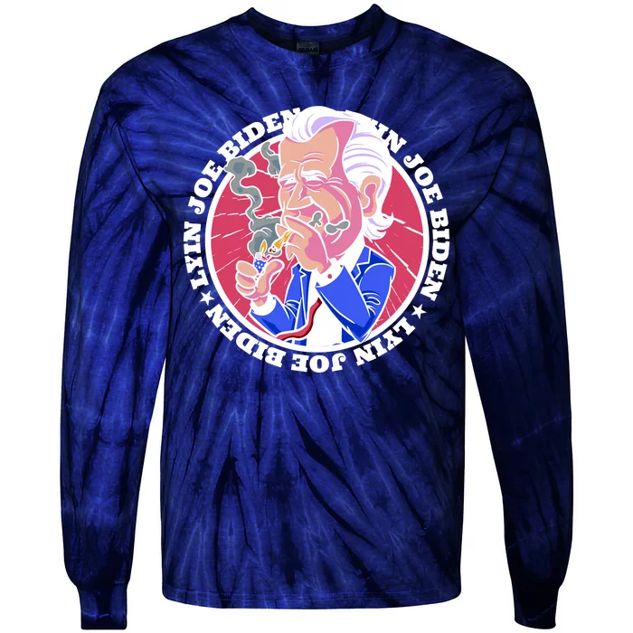 Lyin Biden Tie-Dye Long Sleeve Shirt