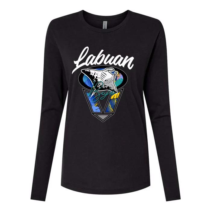 Labuan Bajo Live The Search Womens Cotton Relaxed Long Sleeve T-Shirt