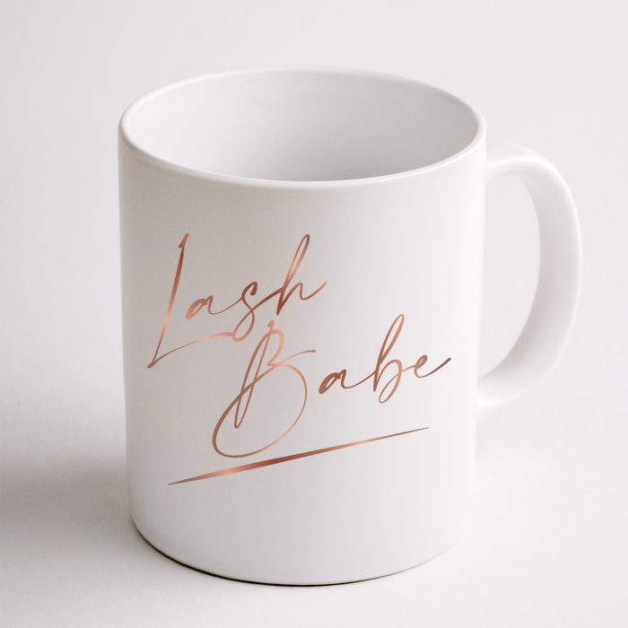 Lash Babe Lash Instructor Lash Artist Lash Tech Gift Front & Back Coffee Mug