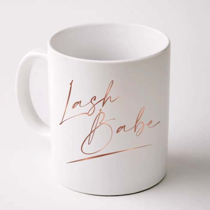 Lash Babe Lash Instructor Lash Artist Lash Tech Gift Front & Back Coffee Mug