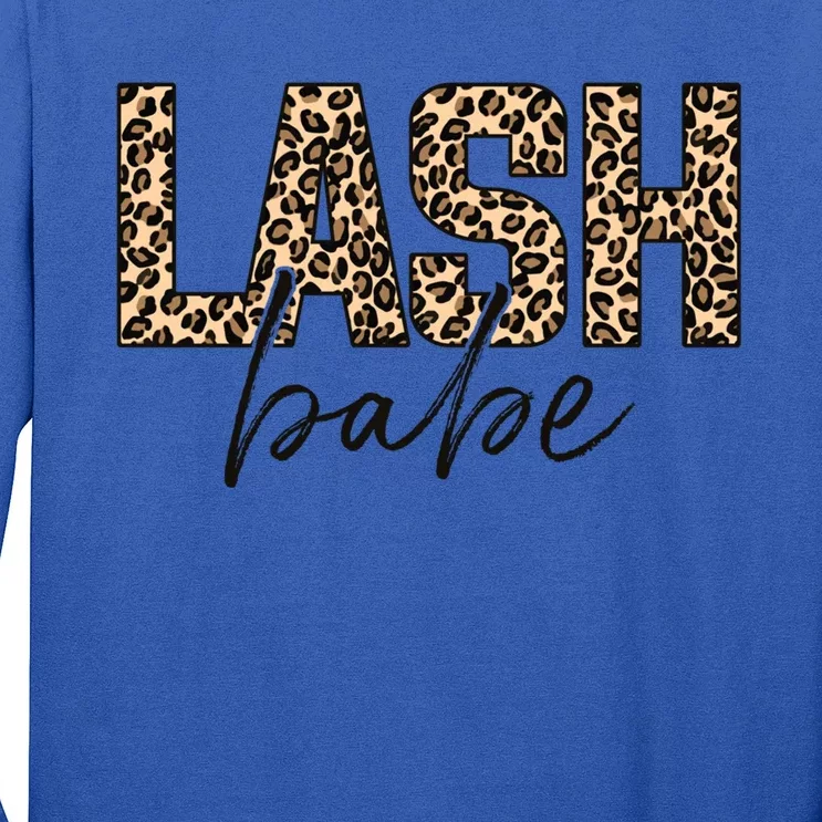 Lash Babe Lash Tech Lash Artist Leopard Lash Gift Long Sleeve Shirt