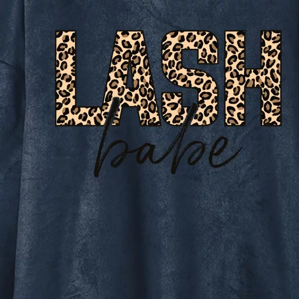 Lash Babe Lash Tech Lash Artist Leopard Lash Gift Hooded Wearable Blanket